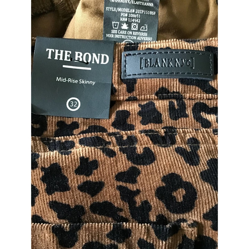 BlankNYC Leopard Print Corduroy Mid-Rise Skinny - Picture 7 of 9